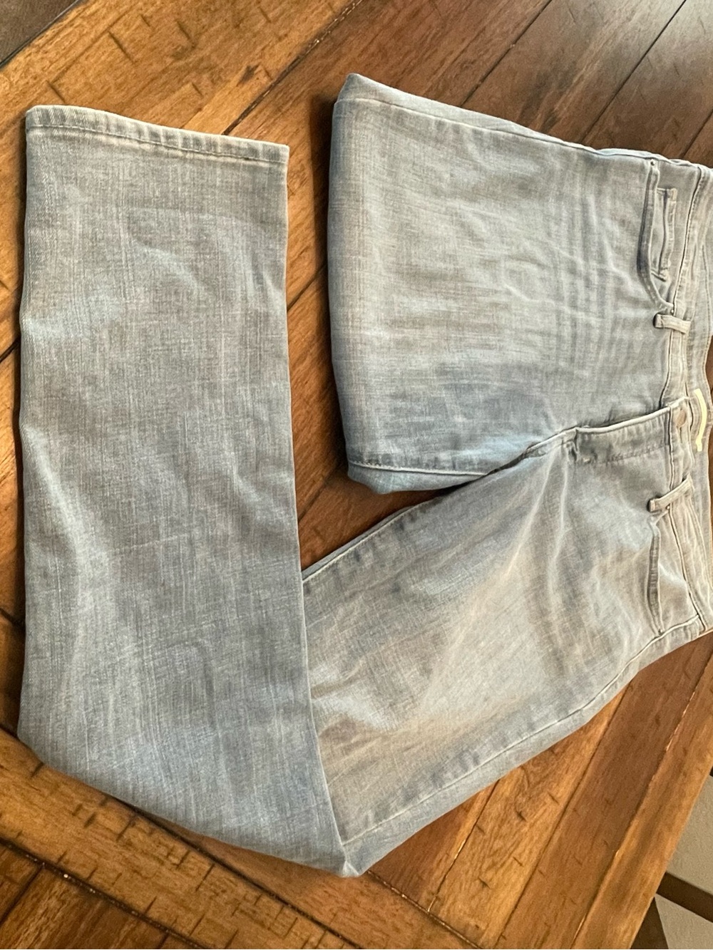 Levi's Pale Gray Straight-Leg Jeans